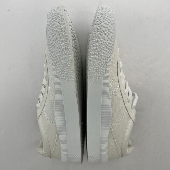 Womens 194309 Marsha White Low Top Canvas Cap Toe Lace Up Size 9 M Sneakers - Picture 7 of 9